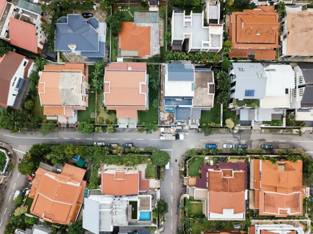rooftop drone shot | 7 Tips for Real Estate Investors in a Seller’s Market
